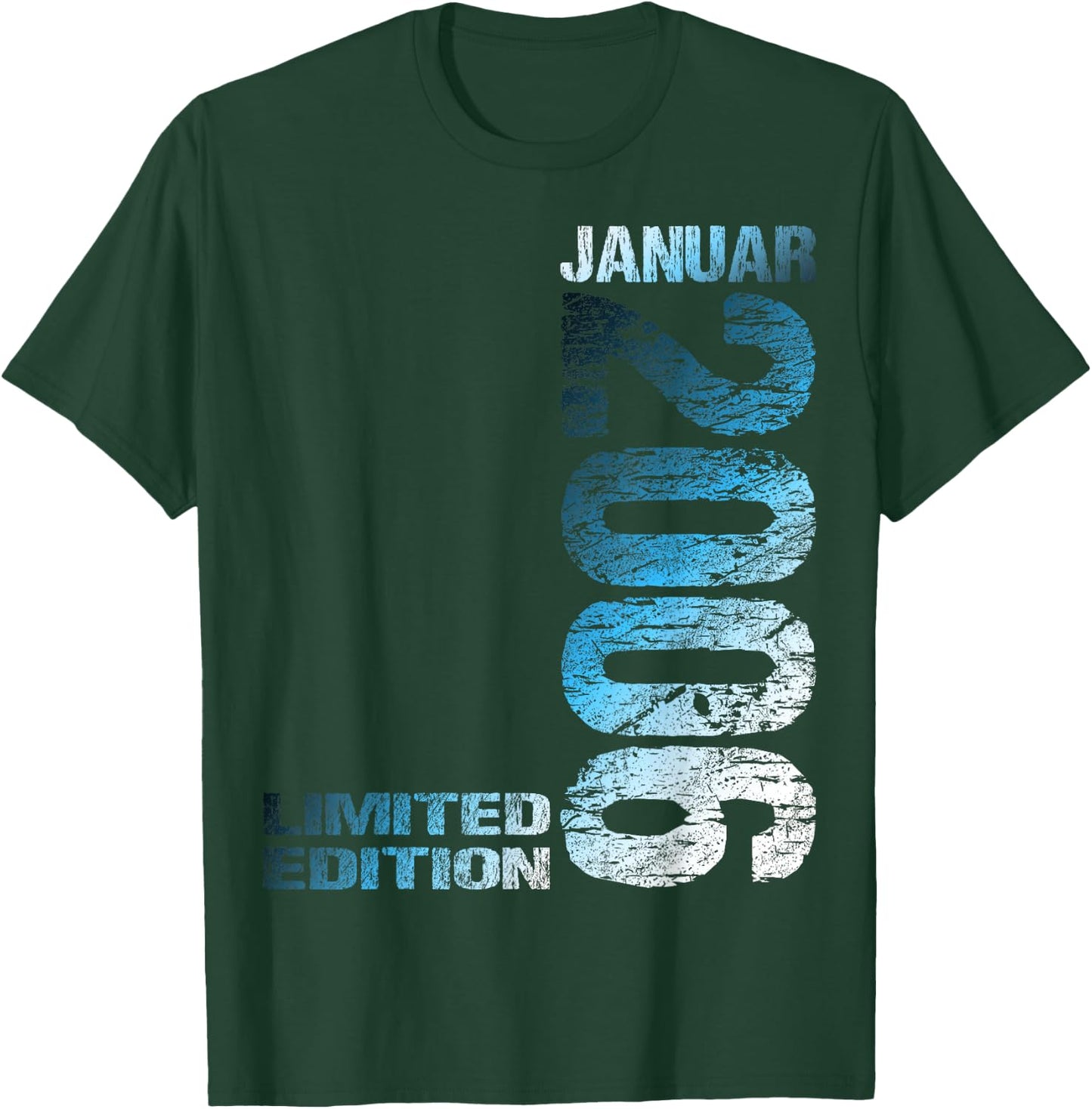 January 2006 Boy Girl 17th Birthday Limited Edition 17 , black T-Shirt - T-Shirt | Forest