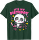 Kawaii Panda Balloon It's My Birthday Gift Girl T-Shirt - T-Shirt | Forest