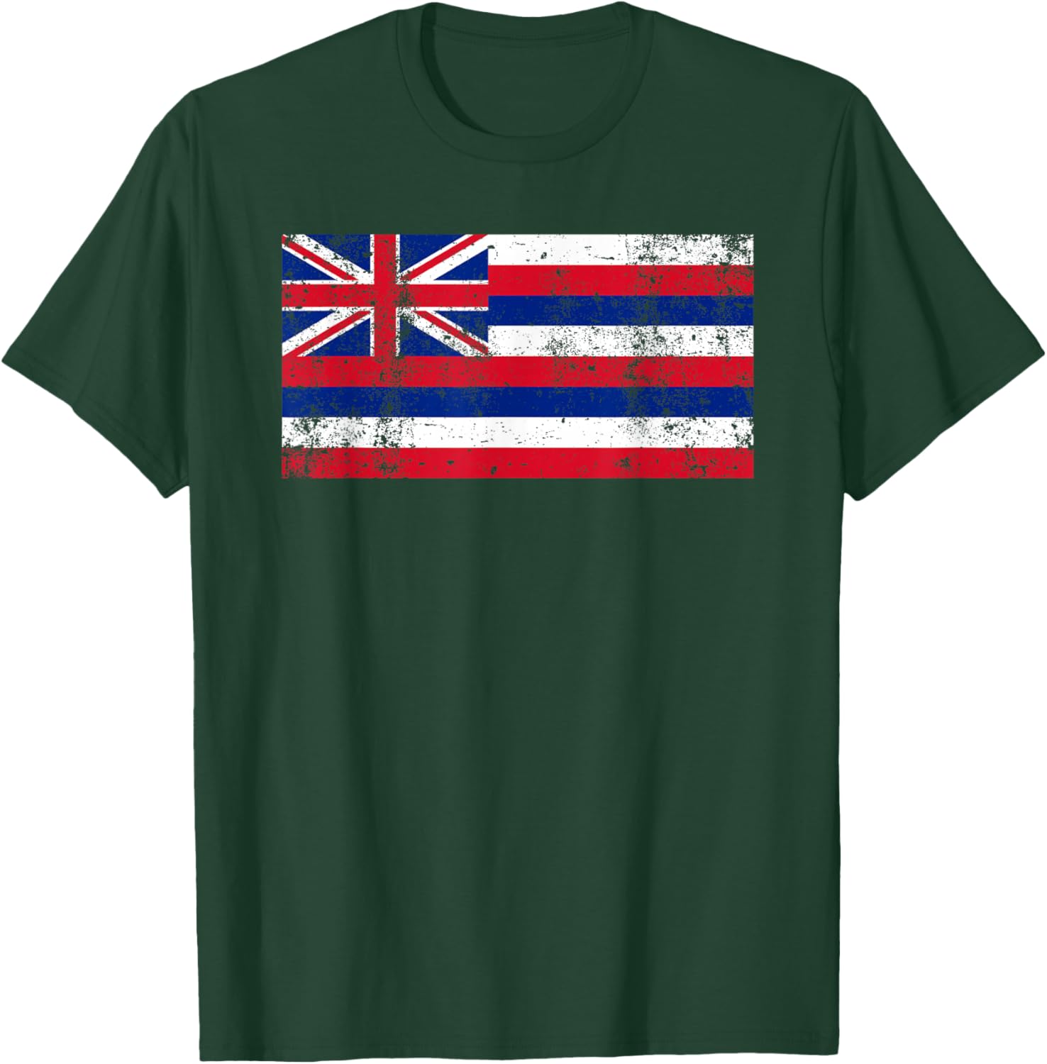 State of Hawaii Flag Hawaiian Flag Island Shirt Hawaii Love T-Shirt - T-Shirt | Forest