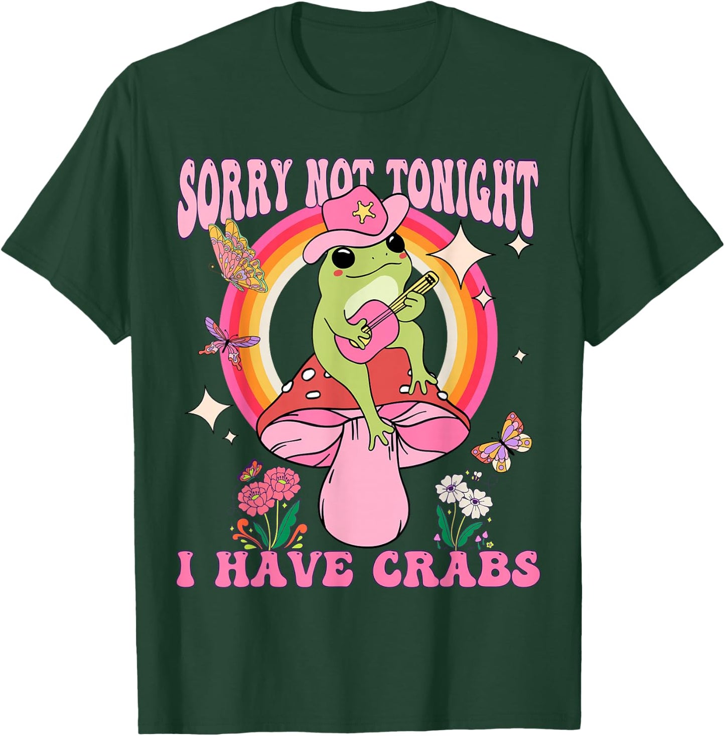 Groovy Sorry Not Tonight I Have Crabs Funny Bachelor Party T-Shirt - T-Shirt | Forest