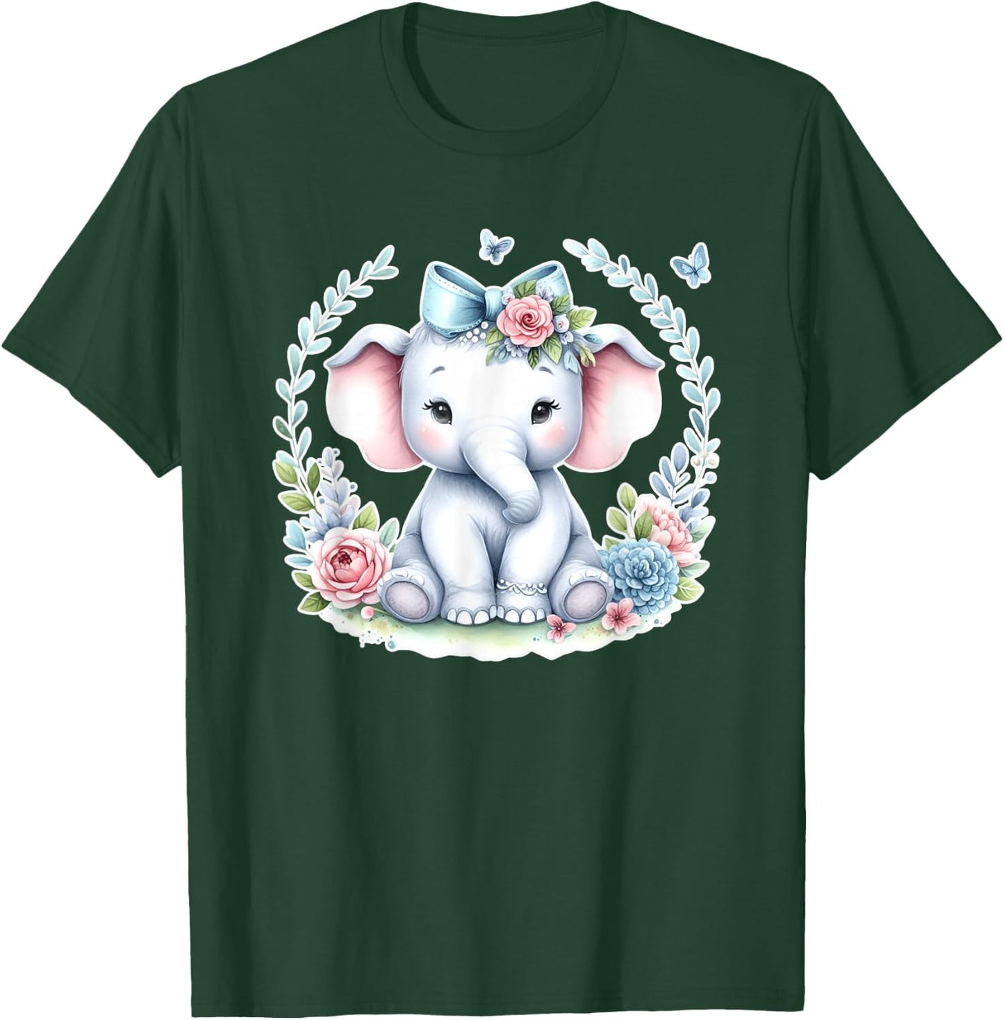 Elephant | Cute Baby Elephant T-Shirt - T-Shirt | Forest