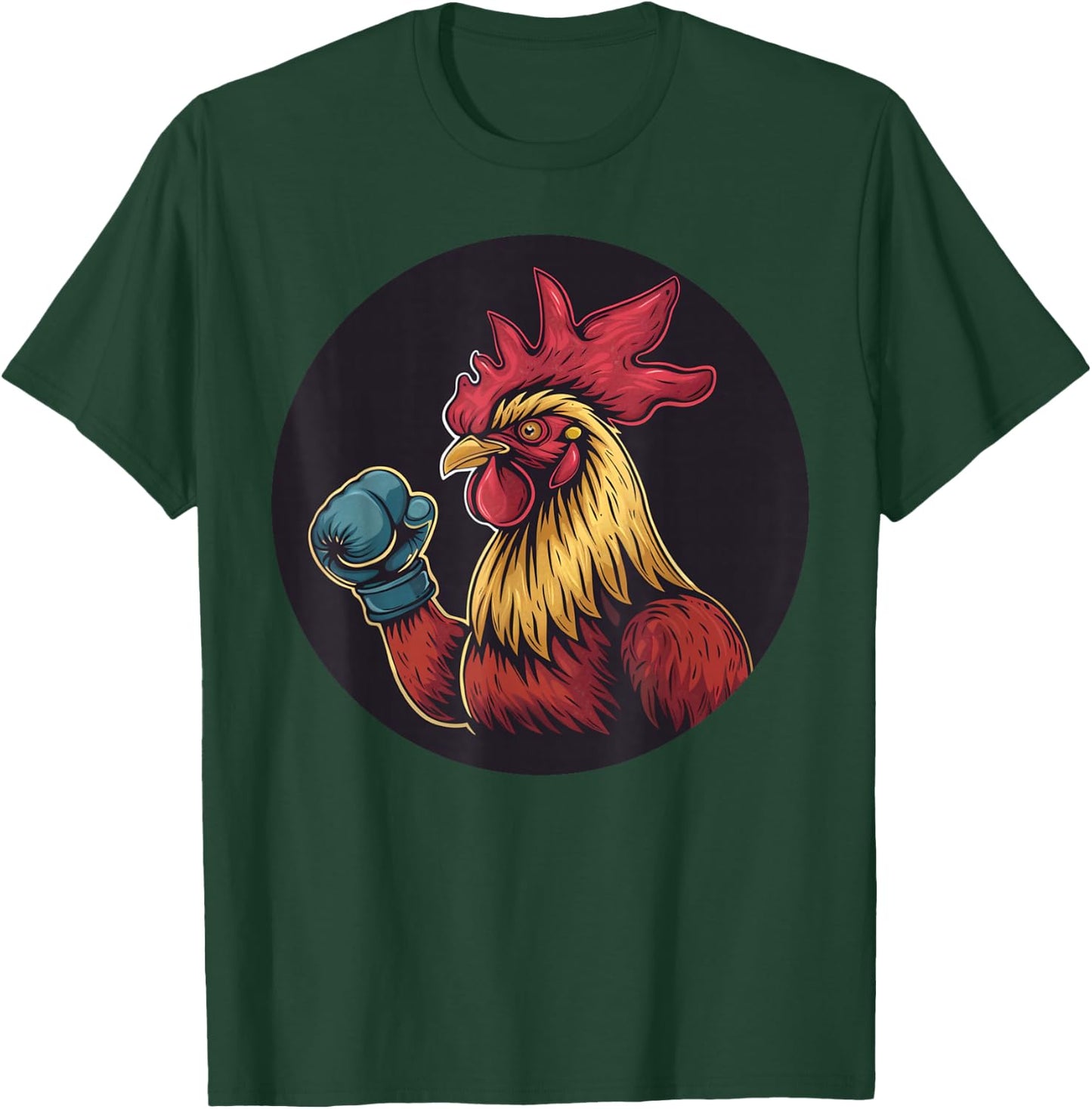 Fighting rooster with cool boxing gloves costume T-Shirt - T-Shirt | Forest