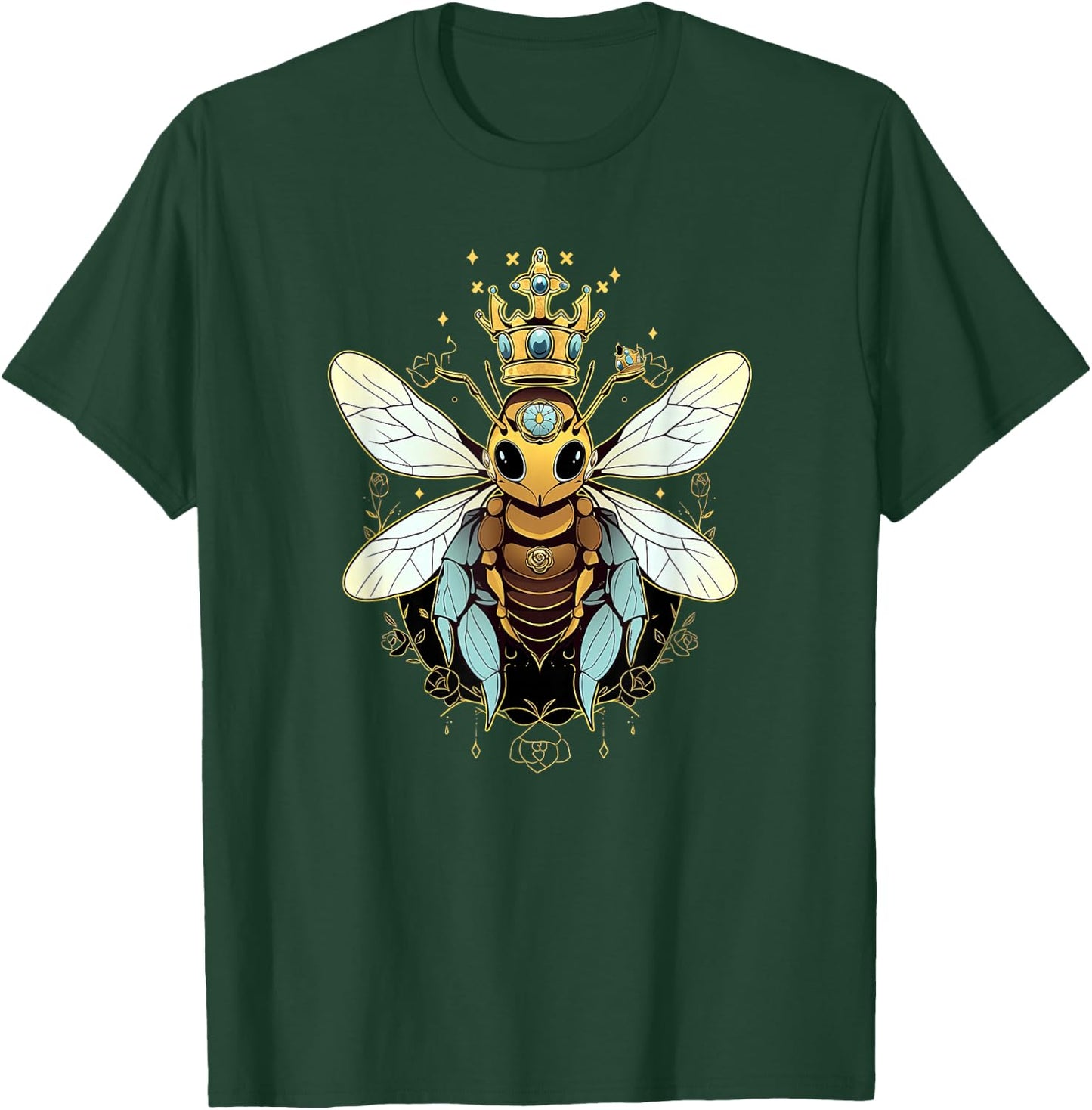 Queen bee and Honey Beekeeper Beekeeping T-Shirt - T-Shirt | Forest