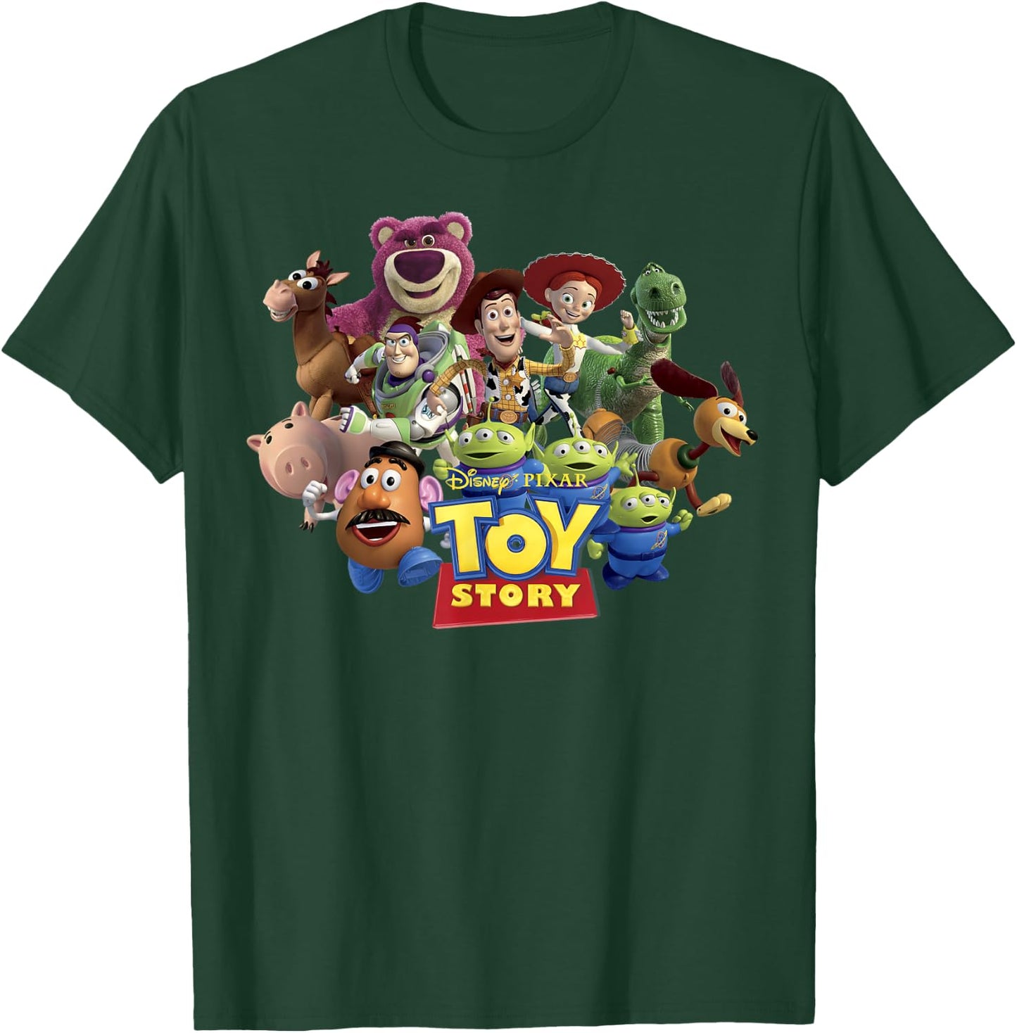 Disney Pixar Toy Story Buzz Woody & Jessie Toys Running T-Shirt - T-Shirt | Forest