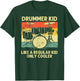 Drumming Art For Boys Girls Kids Drumline Drum Set Drummer T-Shirt - T-Shirt | Forest