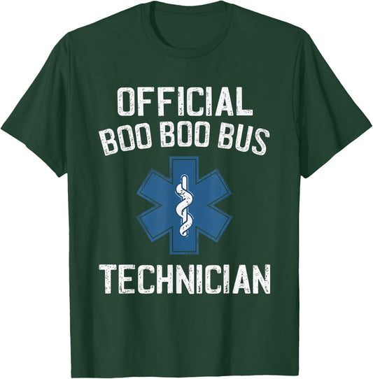 Official Technician EMT Paramedic First Responder T-Shirt - T-Shirt | Forest