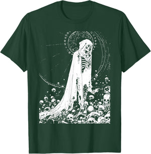 Skull Doom Metal Black Metal Gothic Grunge Occult Satanic , black T-Shirt - T-Shirt | Forest