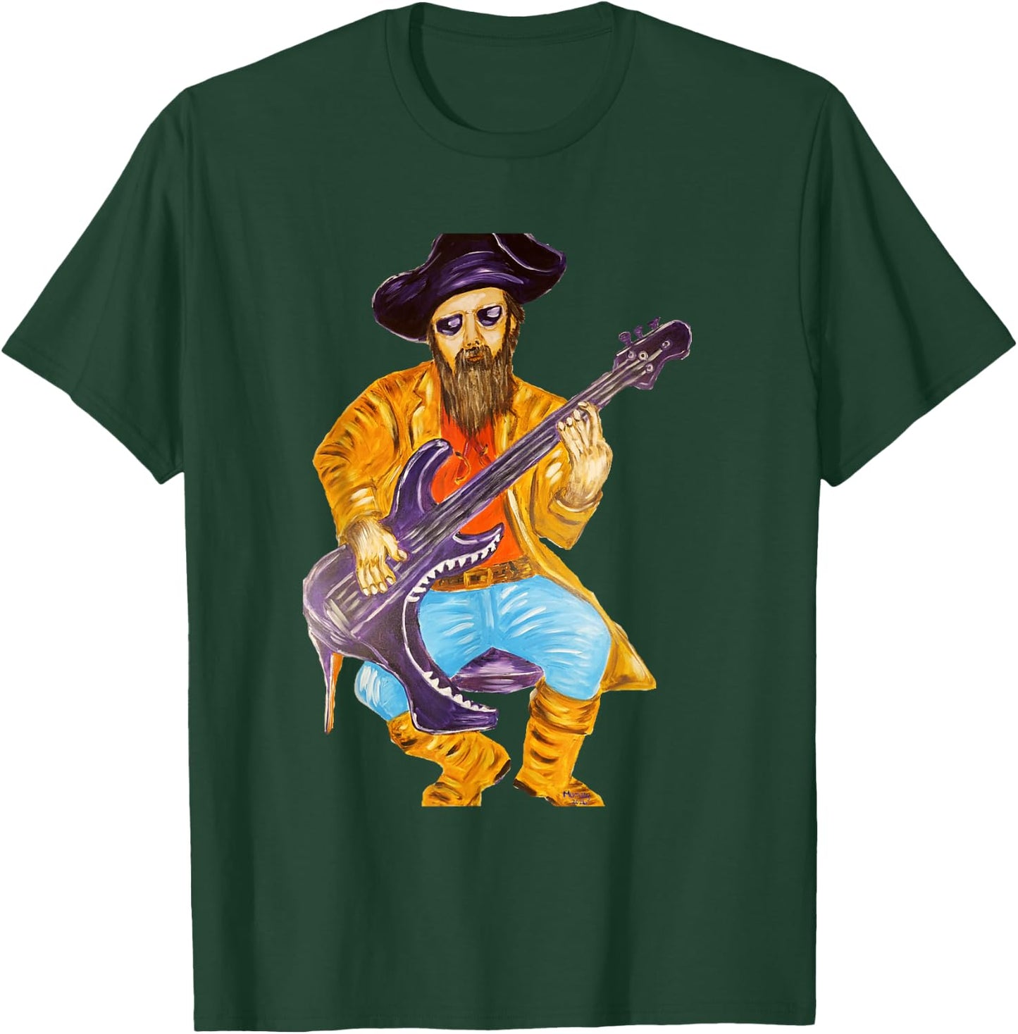 Pirat Arteritz with Guitar 2021 Plus 5 Mumzy Maria Uberstein T-Shirt - T-Shirt | Forest