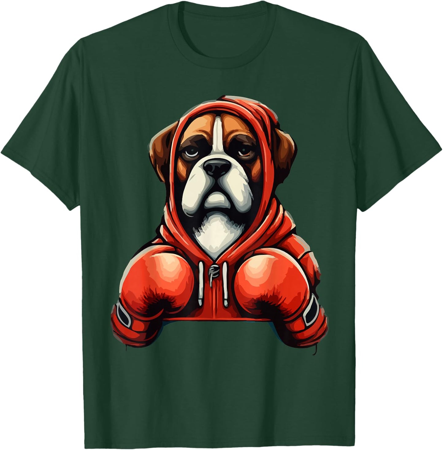 Funny Kickboxing or Boxing Boxer Dog T-Shirt - T-Shirt | Forest