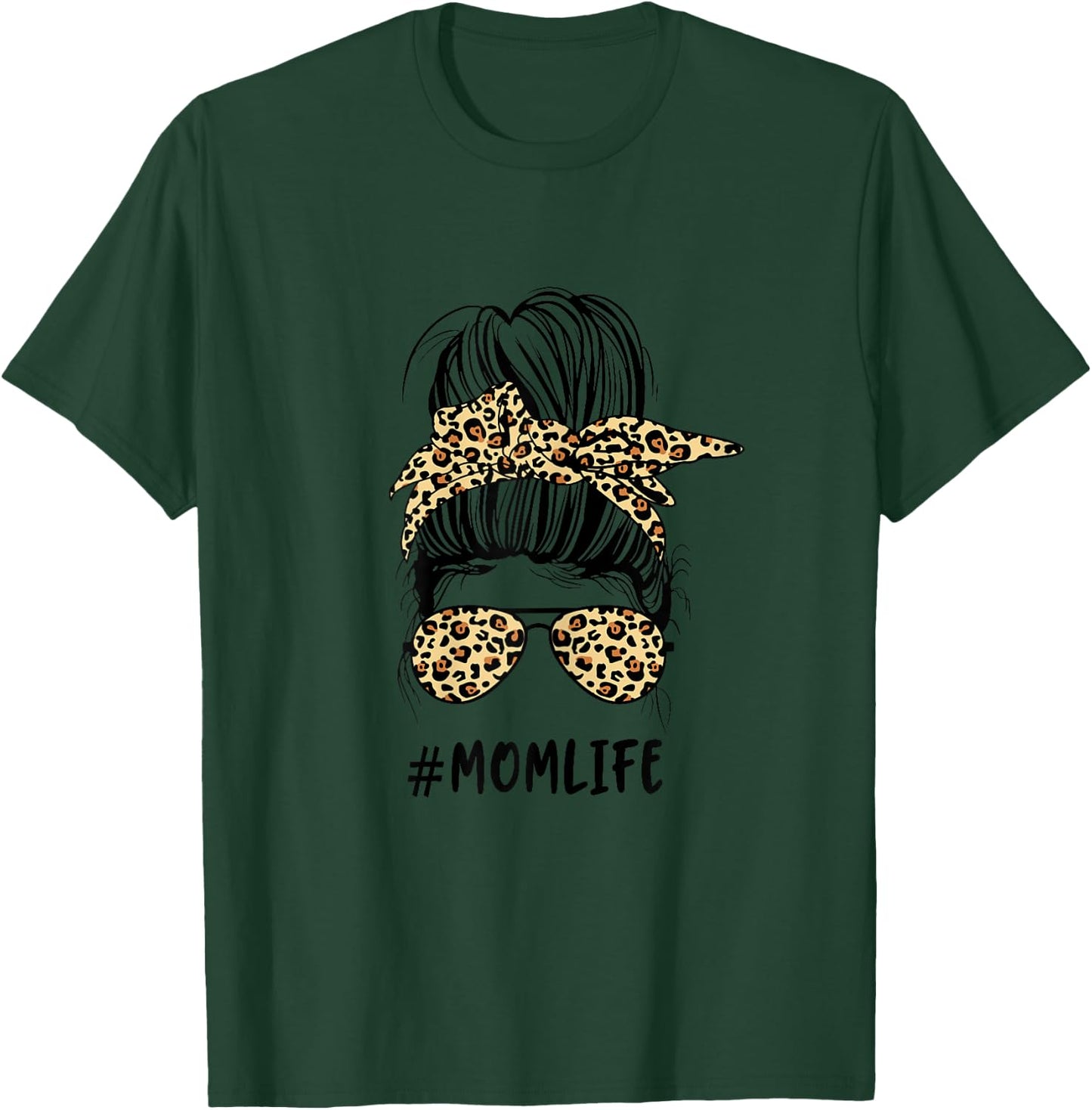 Super Mama Mom Life Leopard Muster Muttertag Beste Mama T-Shirt - T-Shirt | Forest