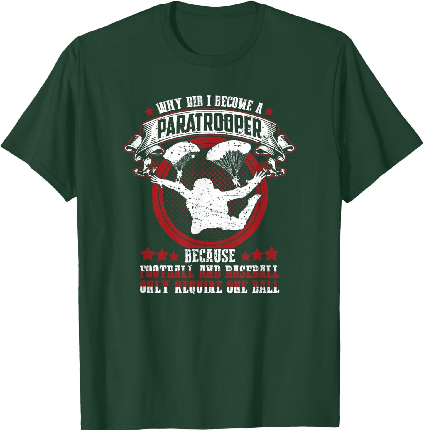Funny 82nd 101st Airborne Paratrooper Military T-Shirt - T-Shirt | Forest