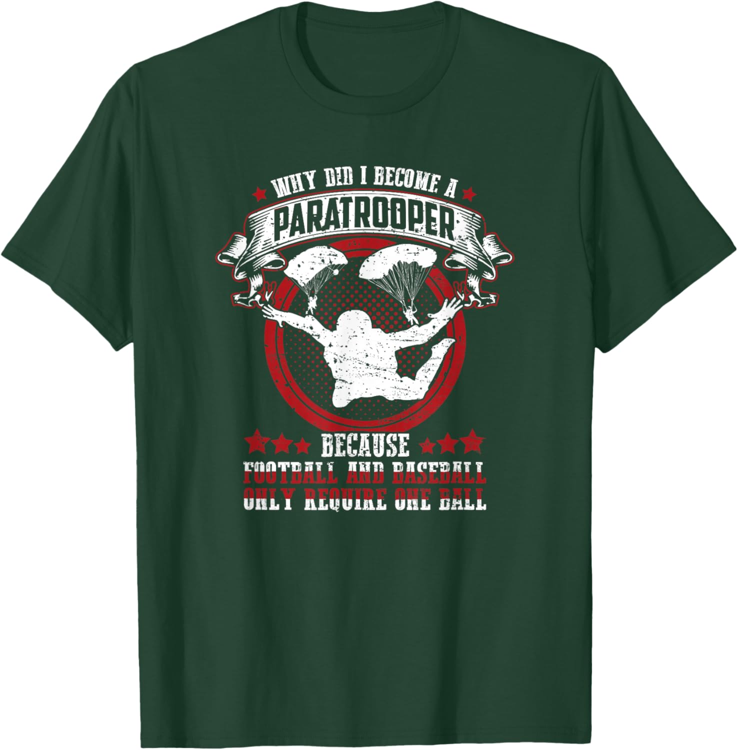 Funny 82nd 101st Airborne Paratrooper Military T-Shirt - T-Shirt | Forest