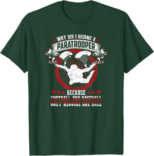 Funny 82nd 101st Airborne Paratrooper Military T-Shirt - T-Shirt | Forest