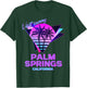 Palm Springs California 80s Retro Palm Tree Aesthetic Vibe T-Shirt - T-Shirt | Forest