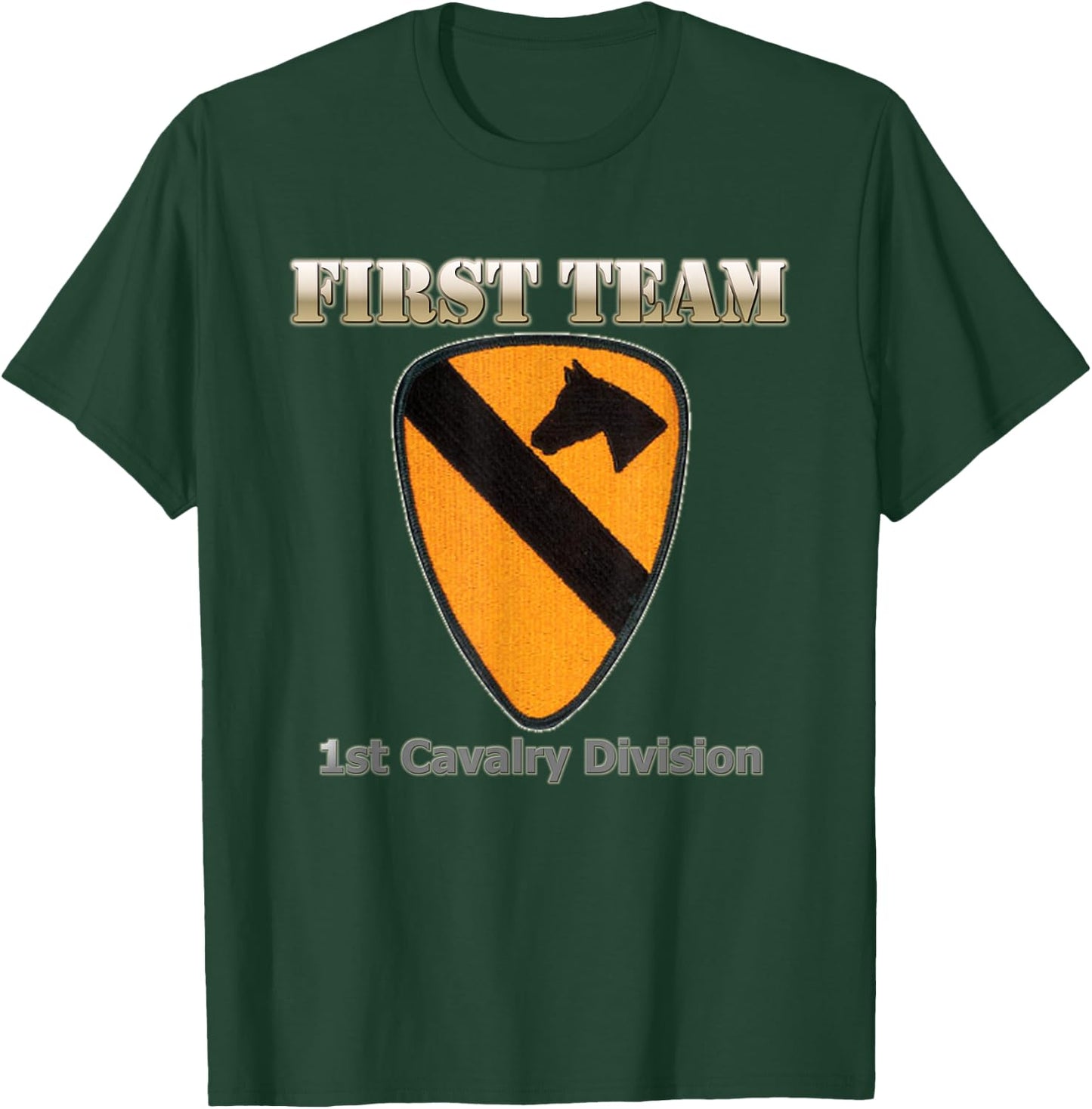 First Team - for Army Veterans of 1st Cav Div T-Shirt - T-Shirt | Forest