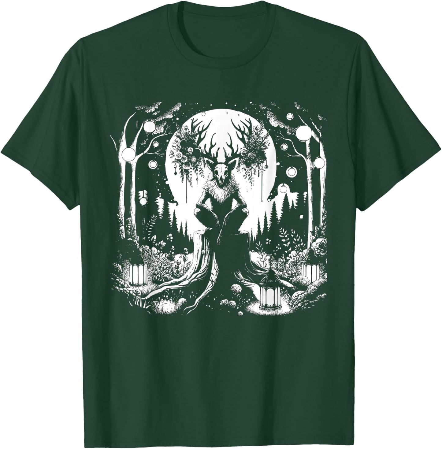 Wendigo Folklore Creature Cryptid Fantasy Monster Wendigo T-Shirt - T-Shirt | Forest