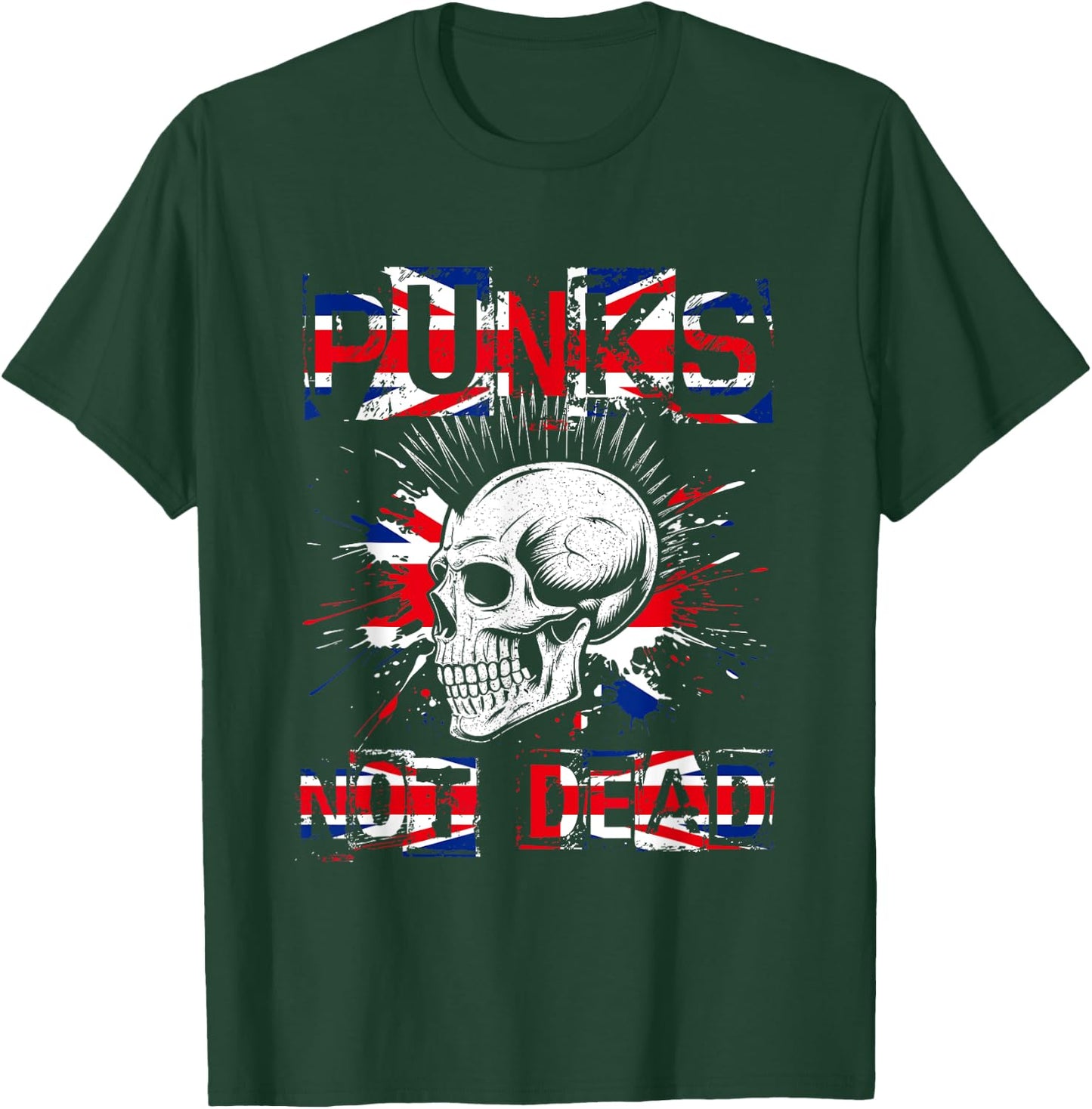 Punks Not Dead Punk Vintage , black, S T-Shirt - T-Shirt | Forest