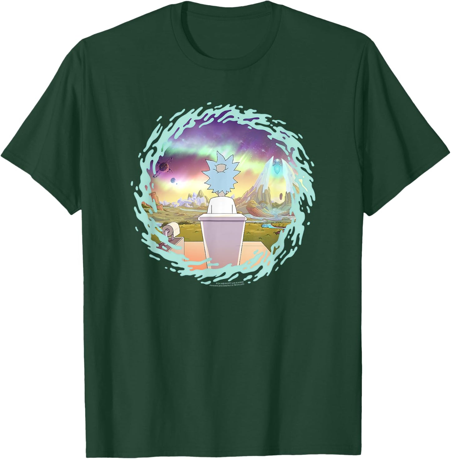 Adult Swim Rick & Morty Planet Swirl T-Shirt - T-Shirt | Forest