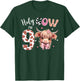 Holy Cow I'm 9 Highland Cow Print Shirt 9th Birthday Girl T-Shirt - T-Shirt | Forest