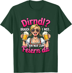 Trachtenshirt Damen Trachten Passend für Oktoberfest T-Shirt - T-Shirt | Forest
