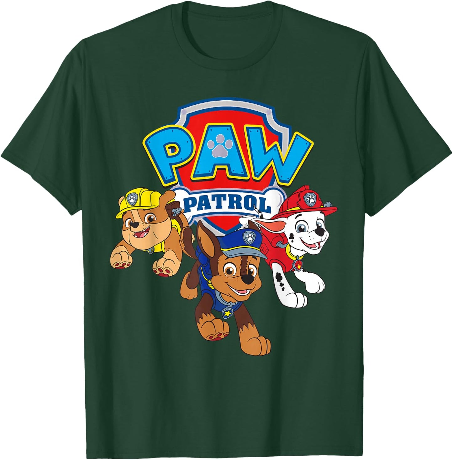 Paw Patrol Pup Trio T-Shirt - T-Shirt | Forest