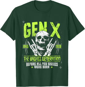 Gen X Badass Generation Punk Rock Sull Spruch T-Shirt - T-Shirt | Forest