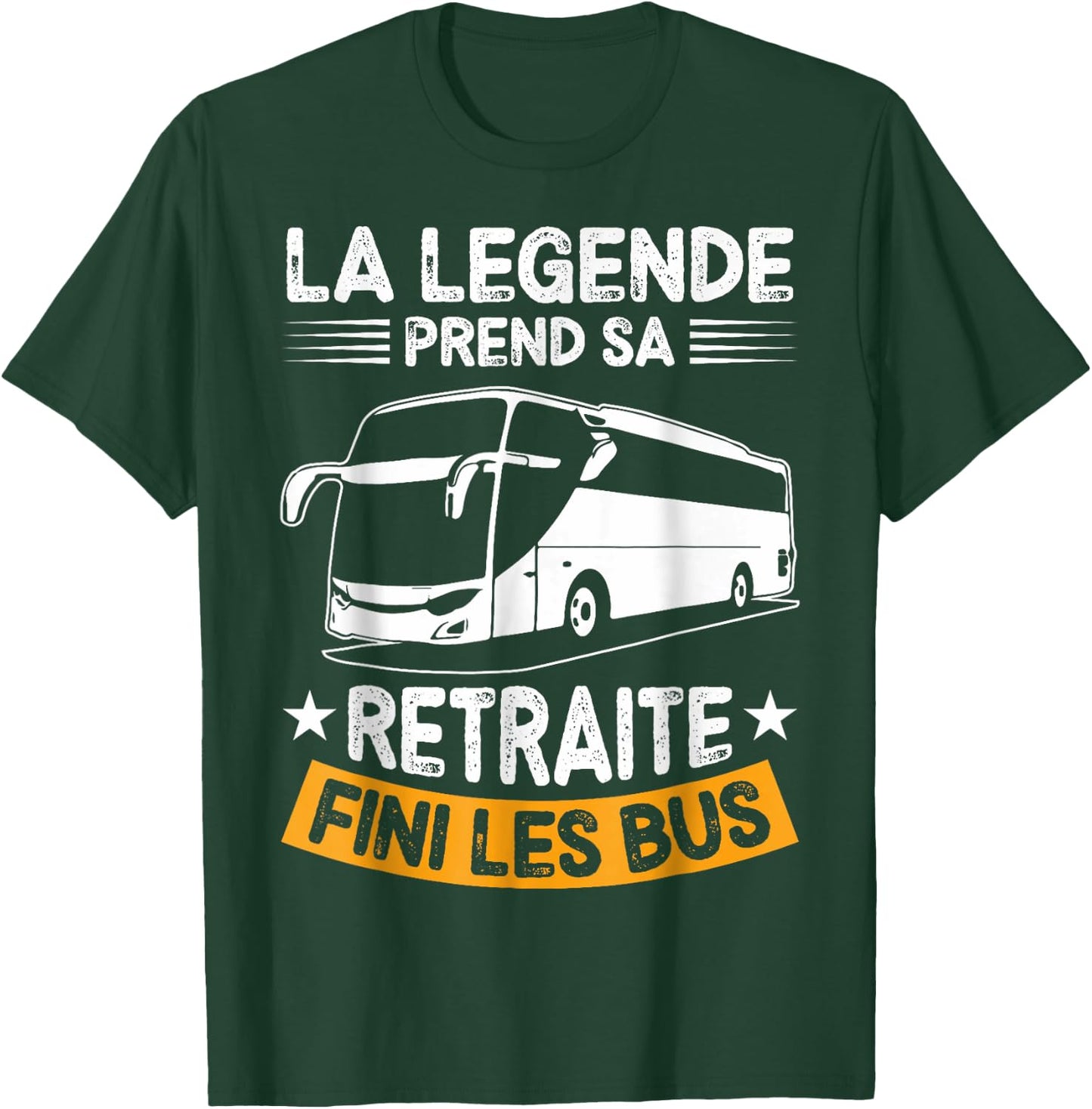 Retired 2024 Legend Retires Gone Buses , Black, S T-Shirt - T-Shirt | Forest