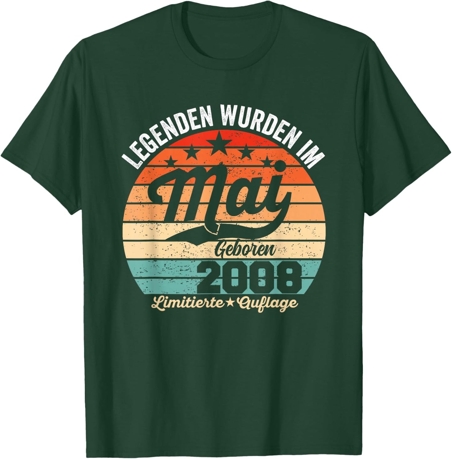 18. Geburtstag Geschenk Mann Legenden Sind Im Mai 2008 T-Shirt - T-Shirt | Forest