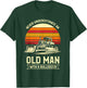 Never Underestimate An Old Man With A Bulldozer T-Shirt - T-Shirt | Forest