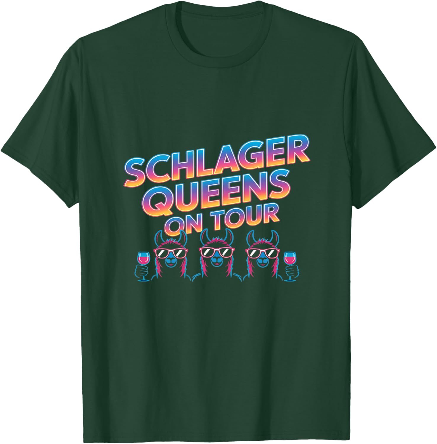 Schlager Queens On Tour Party Mädels JGA Crew Premium T-Shirt - T-Shirt | Forest