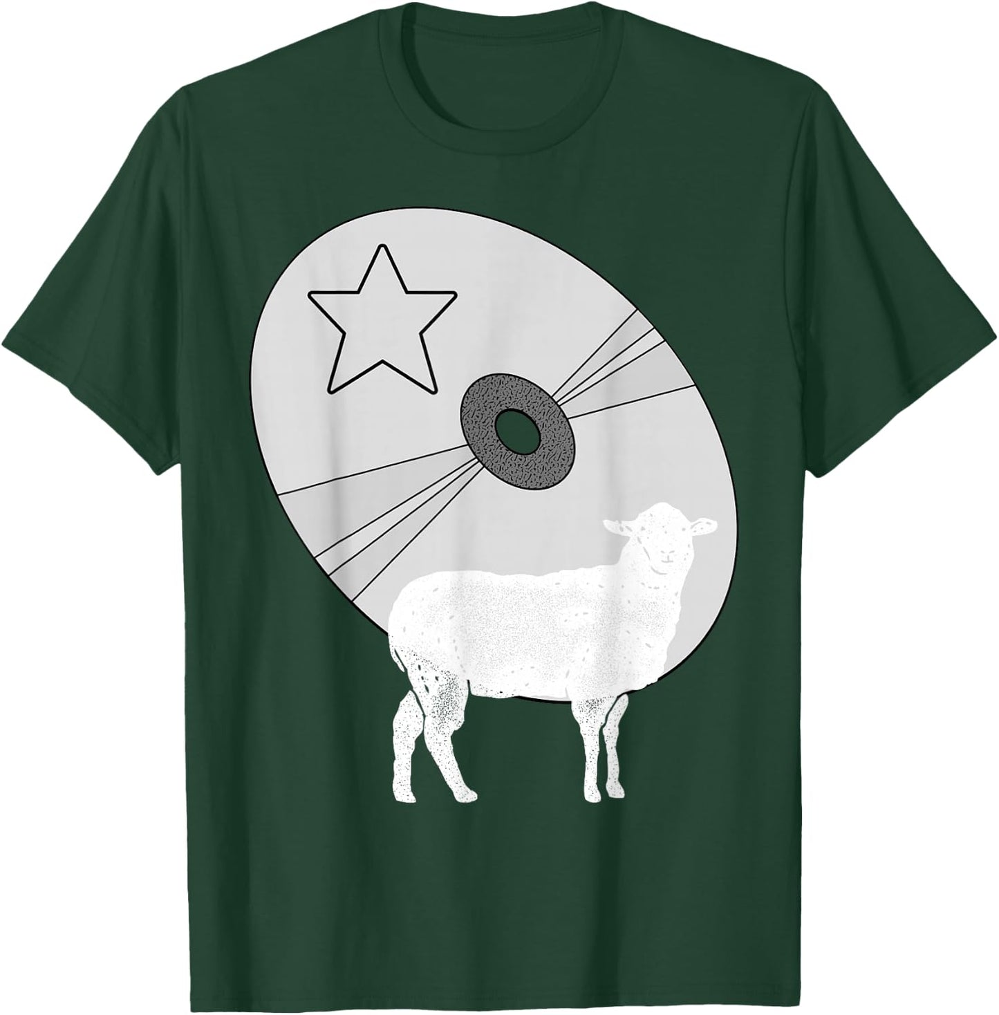 Funny cd Vintage Lamb T-Shirt - T-Shirt | Forest