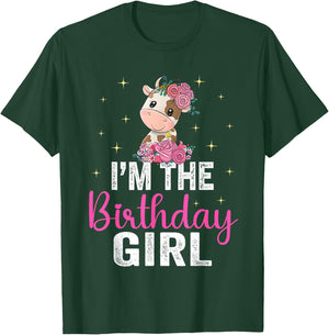 I'm the Birthday Girl Shirt Cow 1St Cow Birthday Girl T-Shirt - T-Shirt | Forest