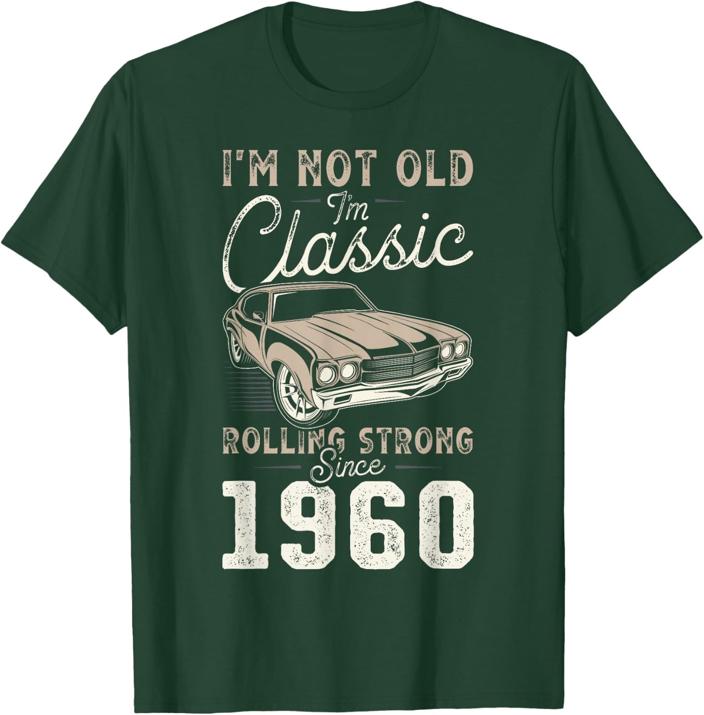 Oldtimer Jahrgang 1960 66. Geburtstag T-Shirt - T-Shirt | Forest