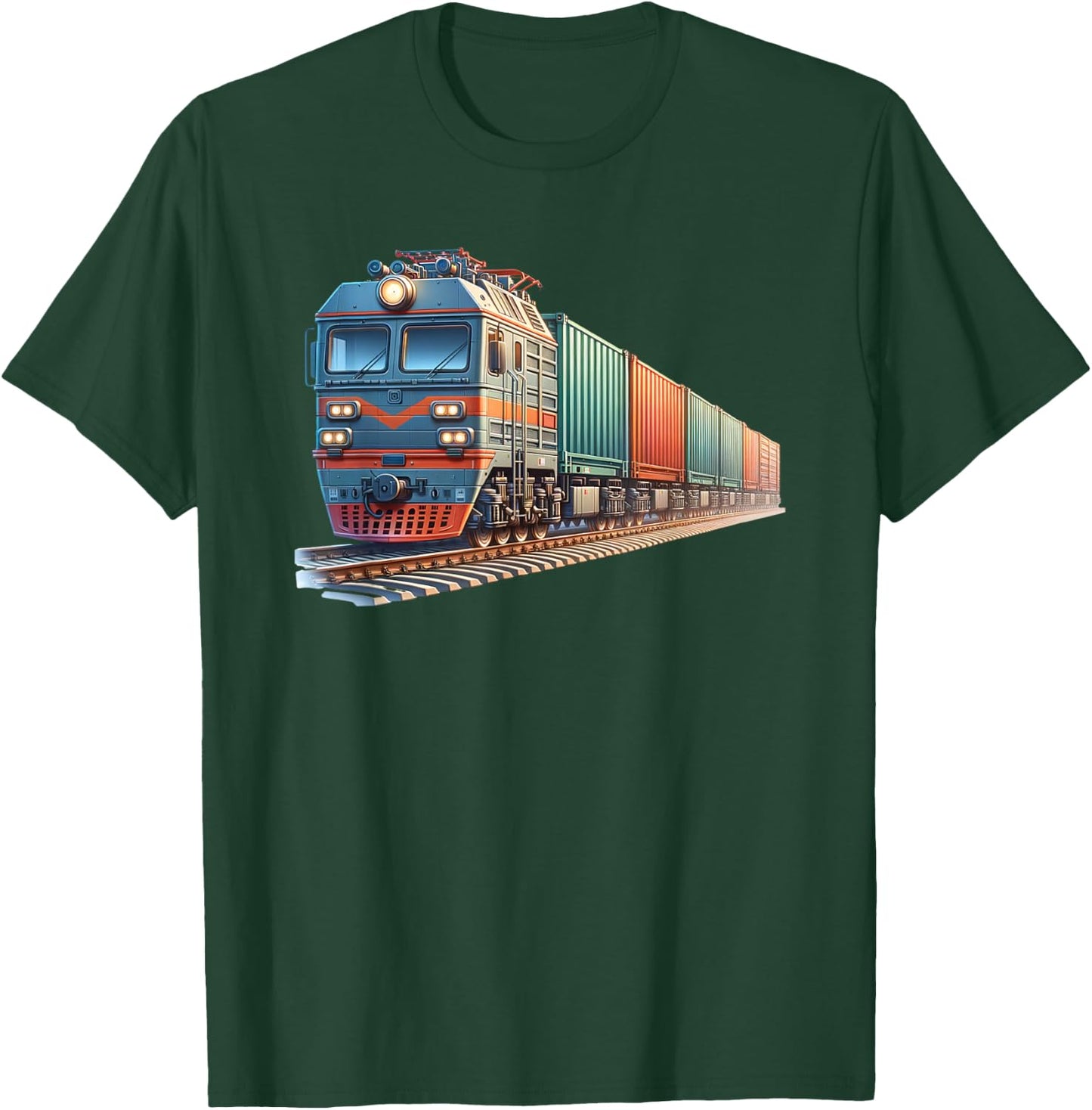 Kids Cargo Train , Black, S T-Shirt - T-Shirt | Forest