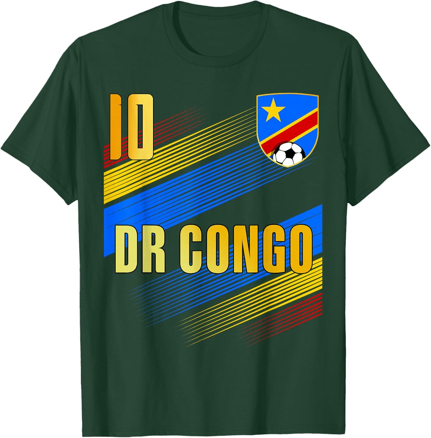 DR Congo Flag Congolese Pride Lovers T-Shirt - T-Shirt | Forest