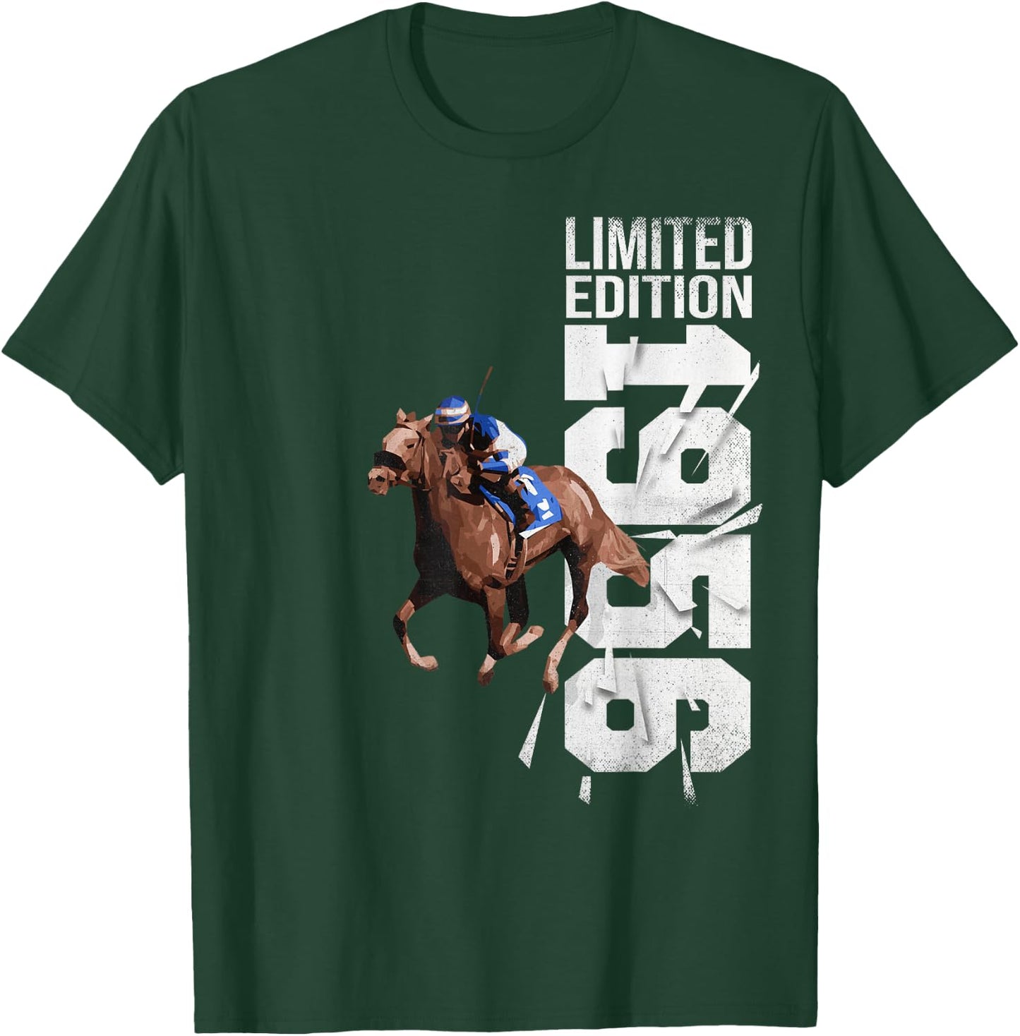 Jockey-Cheval-Course Vintage 1956 Anniversaire Cheval T-Shirt - T-Shirt | Forest