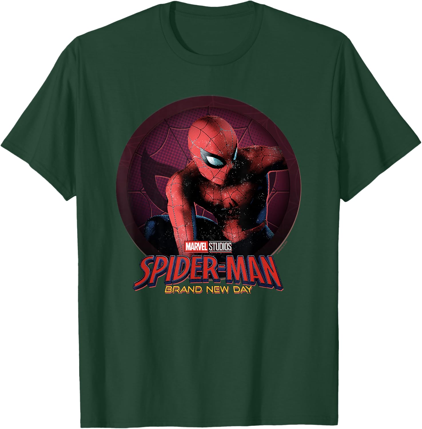 Marvel Spider-Man Day Spidey Circle Badge T-Shirt - T-Shirt | Forest