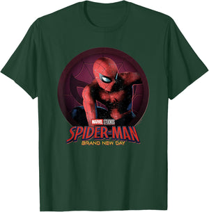 Marvel Spider-Man Day Spidey Circle Badge T-Shirt - T-Shirt | Forest