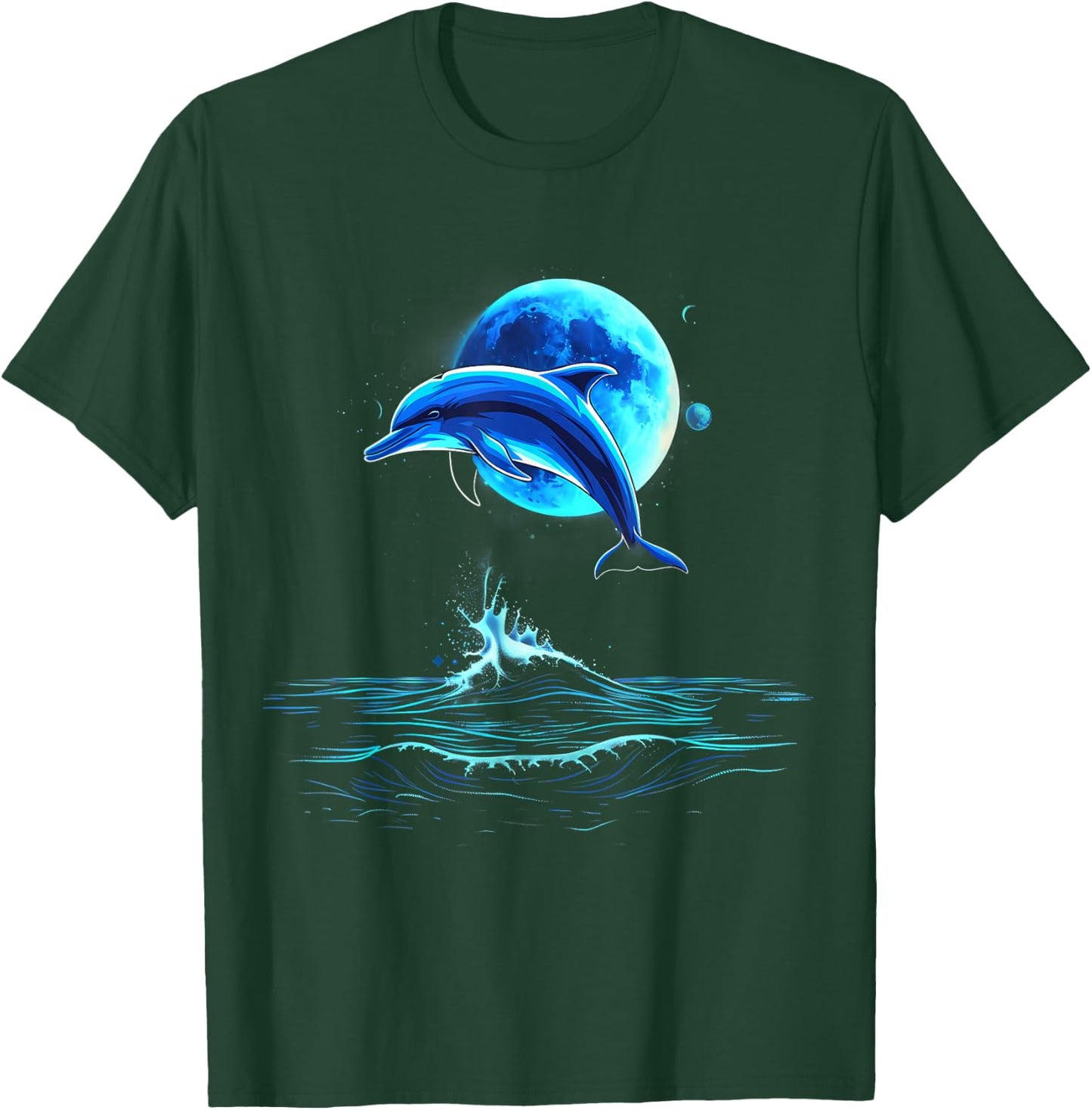 Delfin Ozean Meer Delfin Meer Ozean Tierliebhaber Kunstwerk T-Shirt - T-Shirt | Forest