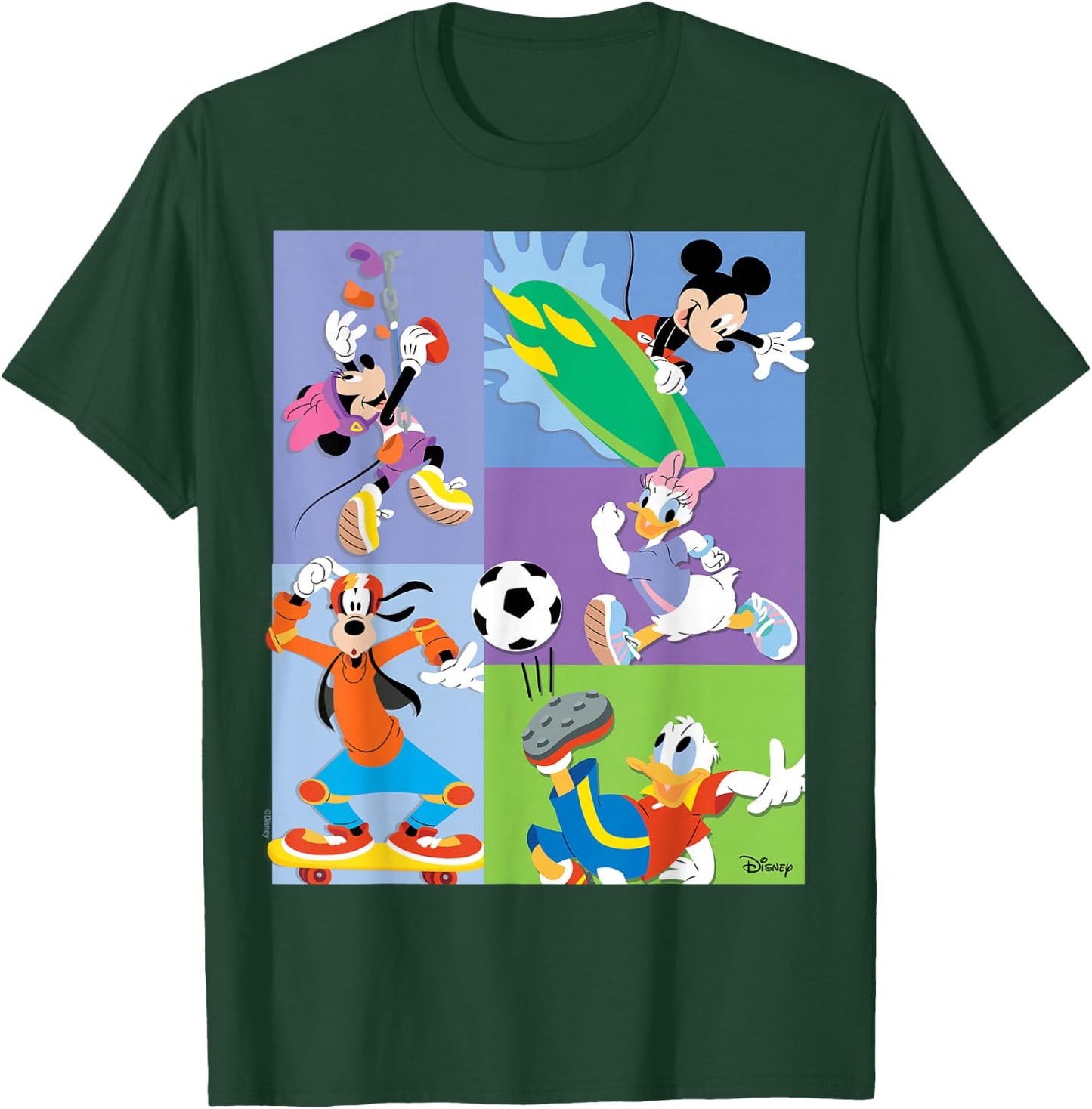 Mickey Mouse Minnie Mouse Donald Duck Daisy Duck Goofy Sport T-Shirt - T-Shirt | Forest