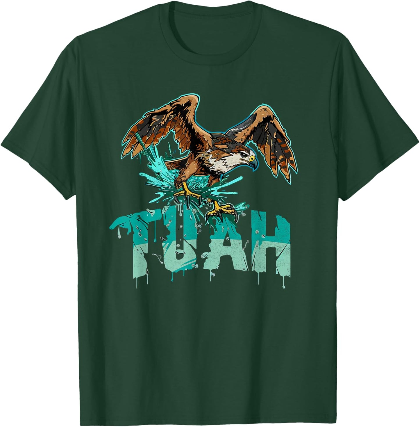 Funny Hawk Tuah Guy Spit Joke Wet That Thang Splash Down T-Shirt - T-Shirt | Forest