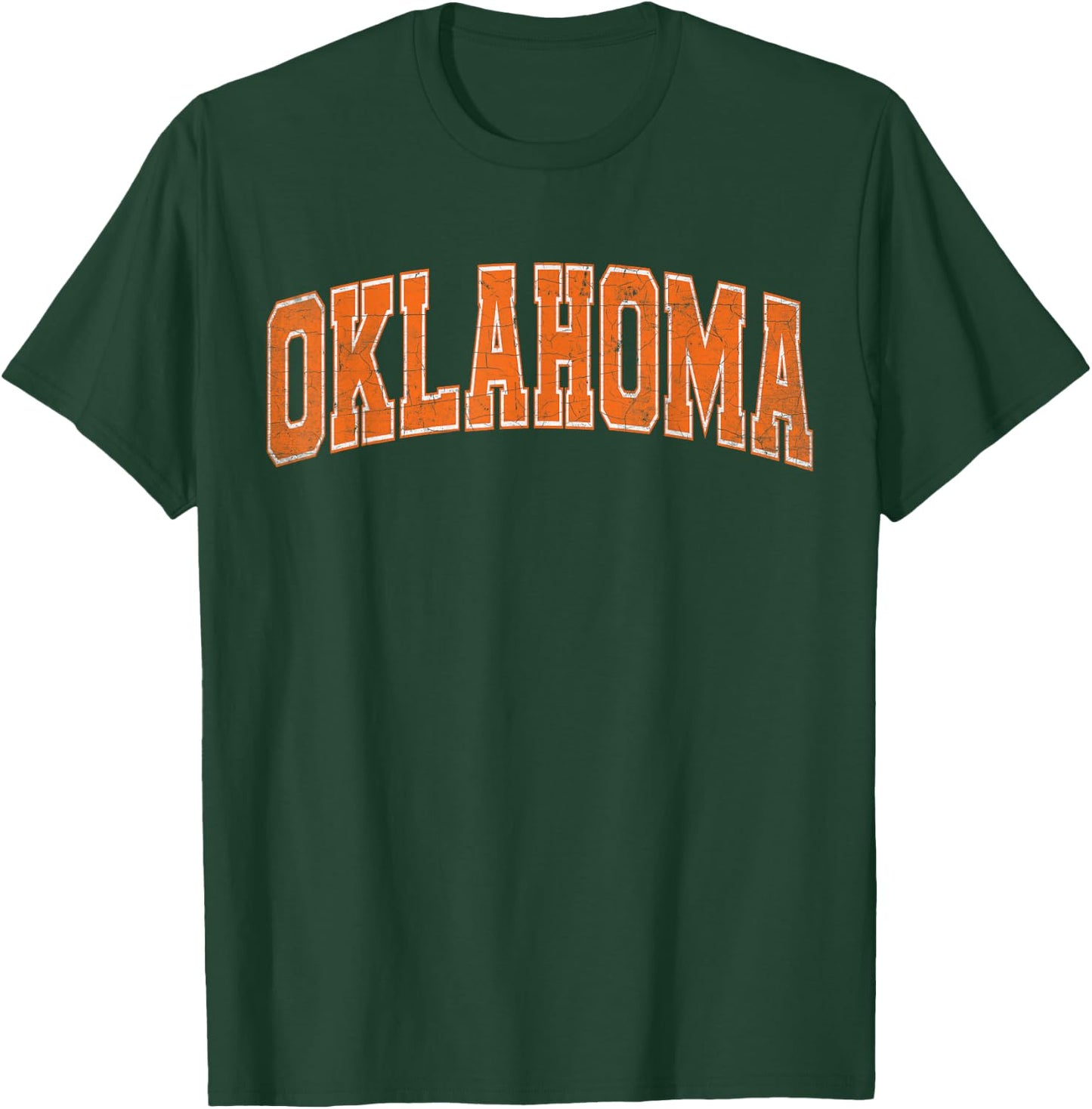 Oklahoma State Retro Orange Varsity Vintage Text T-Shirt - T-Shirt | Forest