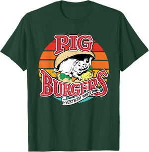 Pig Burgers Everybody Wants Some Apparel T-Shirt - T-Shirt | Forest