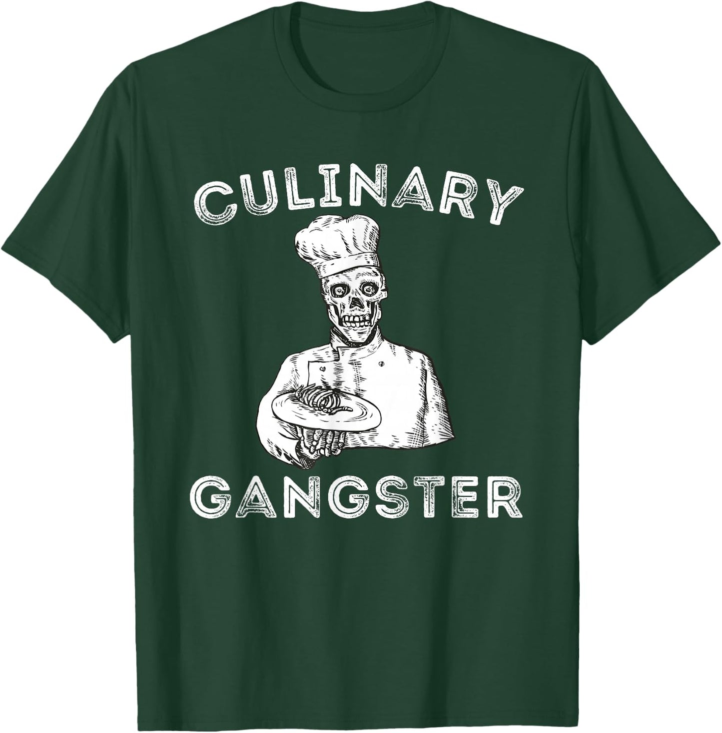 Funny Cooking & Chef Shirts - Culinary Gangster - Adult - Black - Small - Short Sleeve - - Classic Fit - Cotton - Novelty - Birthday T-Shirt - T-Shirt | Forest