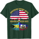 Heritage American Grown with Bahamian Haitian Roots T-Shirt - T-Shirt | Forest