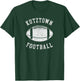 Kutztown Football Distressed Vintage 80's Throwback Classic T-Shirt - T-Shirt | Forest