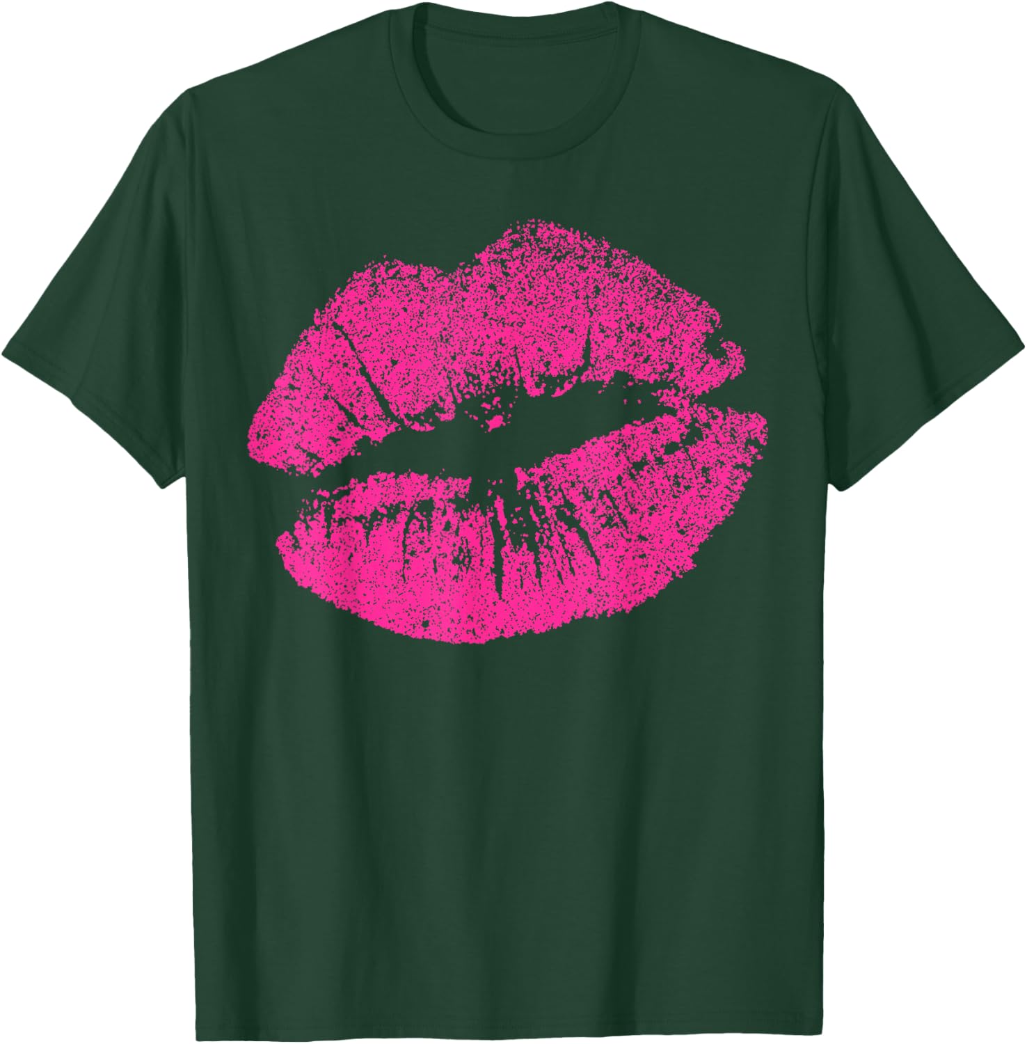 Sexy Pink Lips Print Kiss For Seductive Women Girlfriend T-Shirt - T-Shirt | Forest