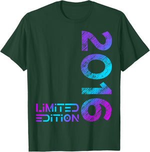 Kids 8th Birthday Limited Edition Vintage 2016 Boy Girl , black T-Shirt - T-Shirt | Forest