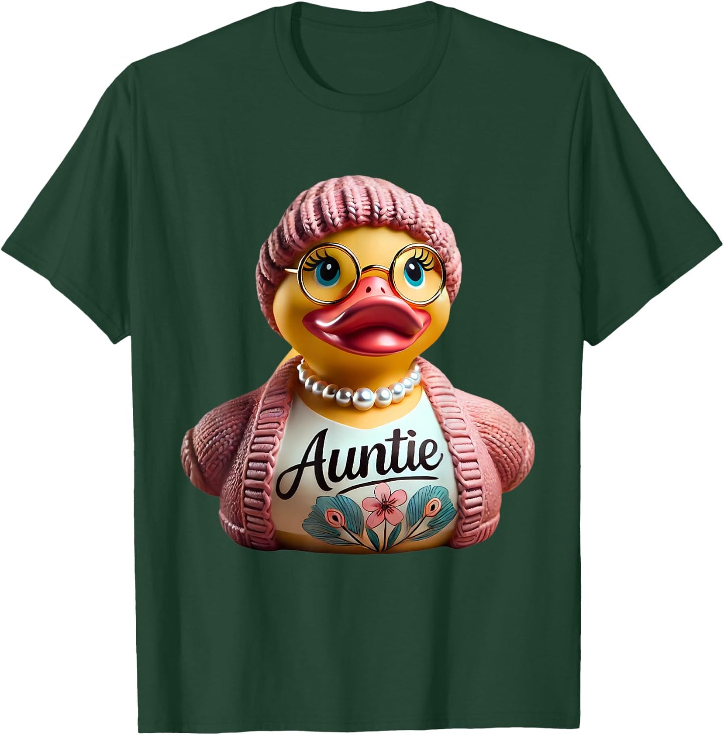 Auntie Rubber Duck Aunt Family T-Shirt - T-Shirt | Forest