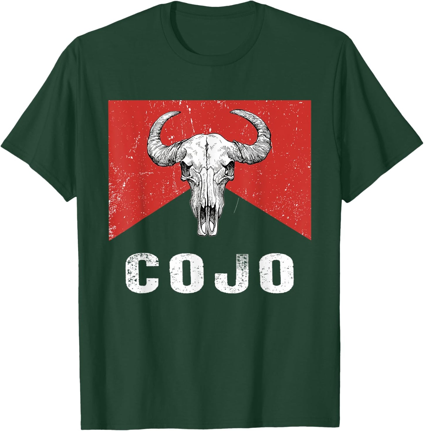 Retro Cojo Johnson Bull Skull Music Country 70s Cowboy Boots T-Shirt - T-Shirt | Forest